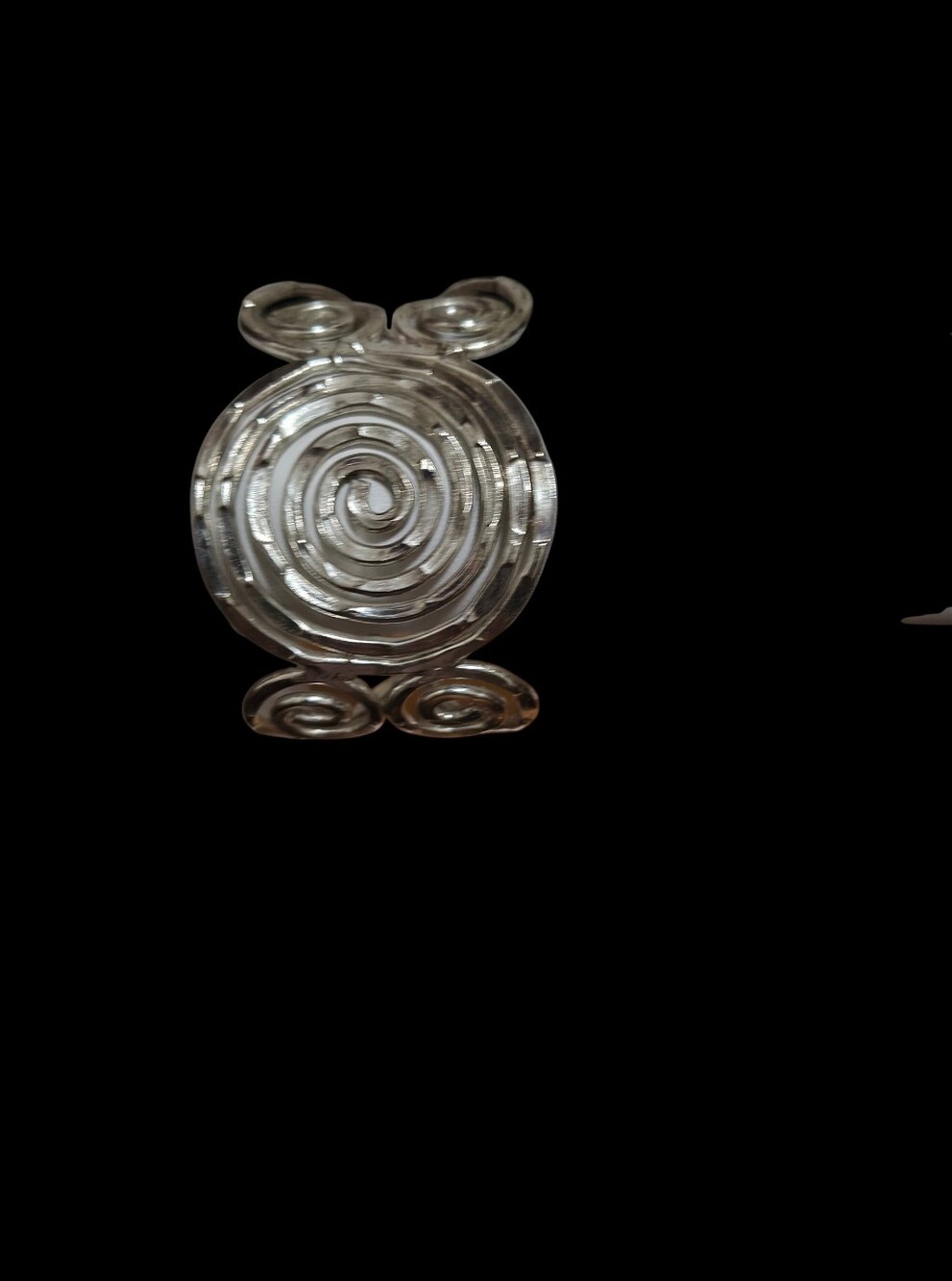 Silver Spiral Cuff Bracelet
